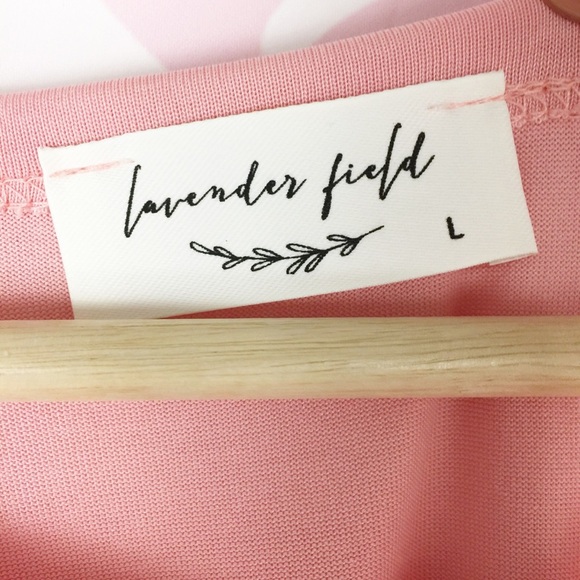 Anthropologie Lavender Field Pink Ruffled Shirt L - Picture 5 of 5